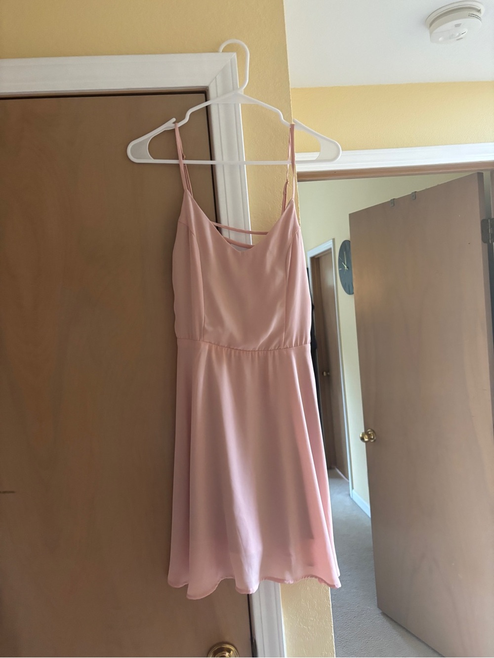 ANGL Blush Pink Slip Mini Dress